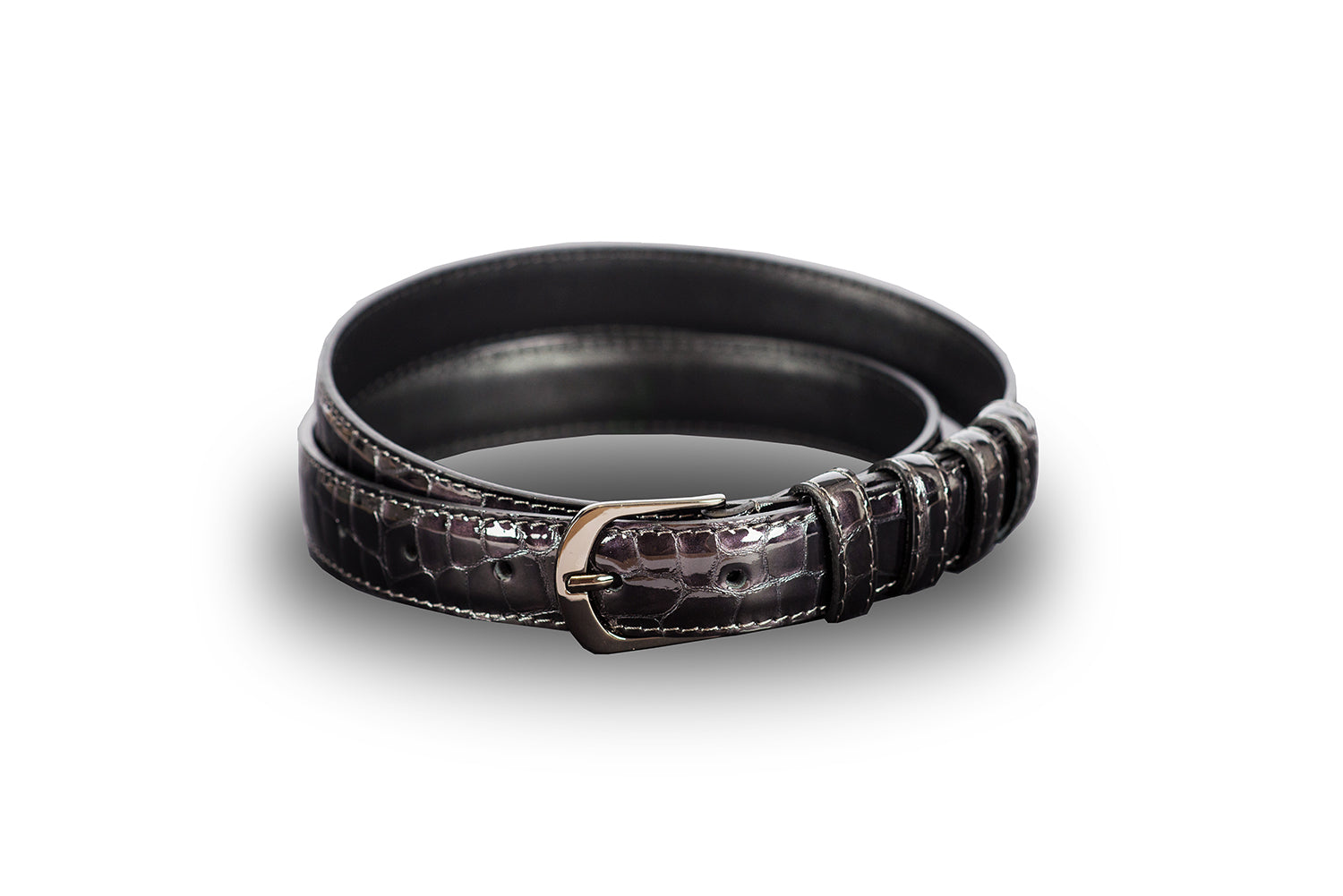 PASKO BELT BROWN CROC EFFECT