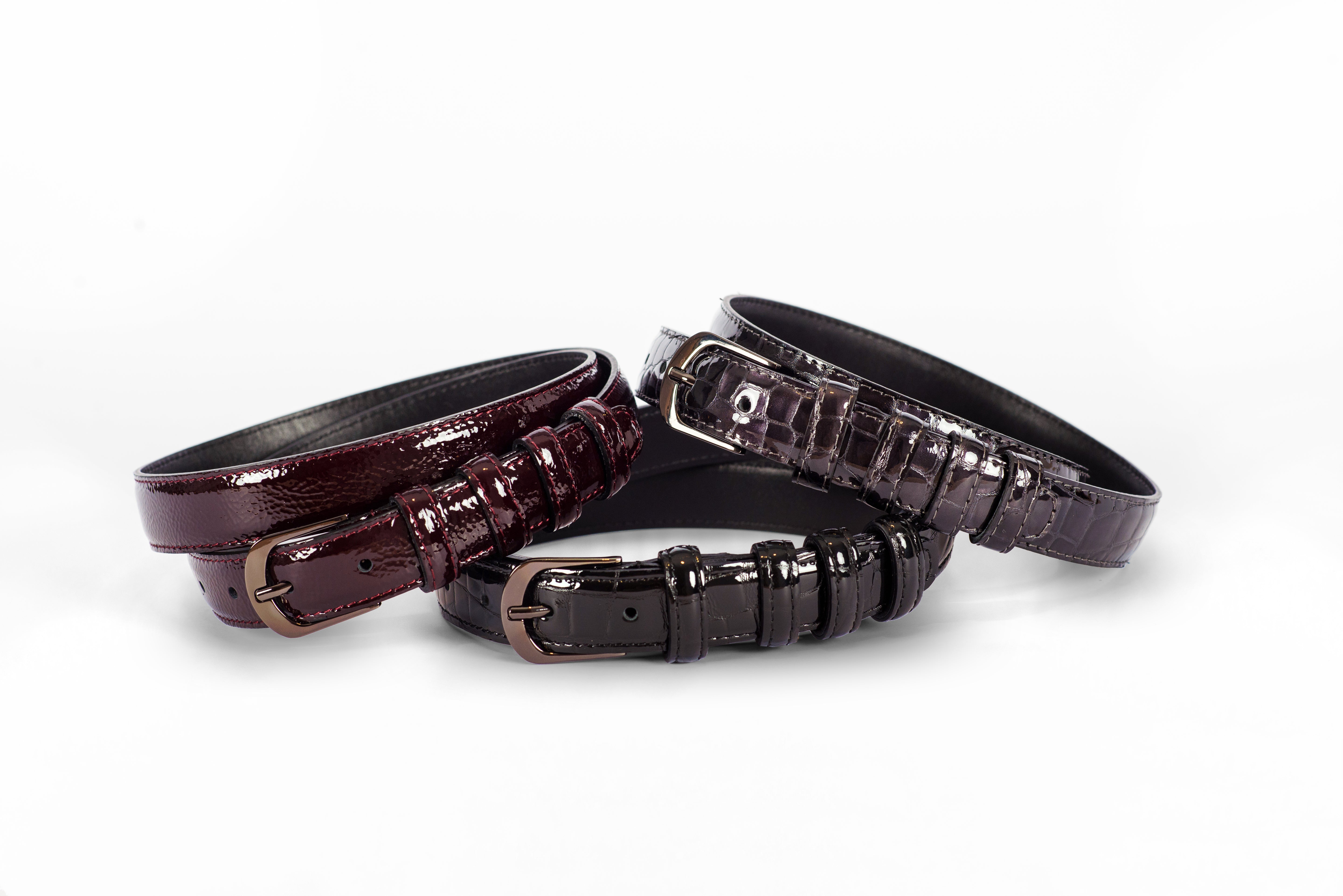 PASKO BELT BLACK CROC EFFECT